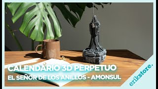 CALENDARIO PERPETUO 3D elseñordelosanillos  ErikStore [upl. by Irek]