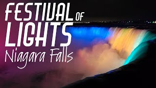 WINTER FESTIVAL OF LIGHTS  Niagara Falls Canada [upl. by Mannuela]