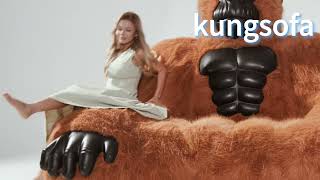 Inflatable Gorilla Sofa Make a bold statement with a oneofakind furniture piece [upl. by Kerrie]