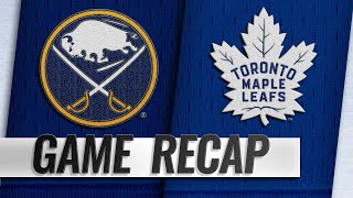 Matthews Maple Leafs defeat Sabres in 53 win [upl. by Juanne894]