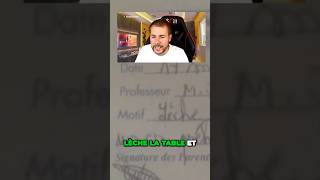 Les pires mots dans le carnet 🗒️ ytshorts school rentreescolaire professor youtube [upl. by Annaiuq660]