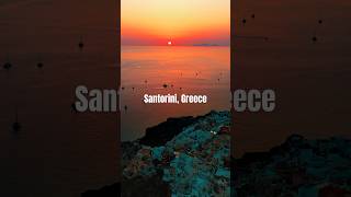 Sunset in Santorini Greece 🇬🇷 sunset travel greece santorini santorinisunset epic world [upl. by Inol335]