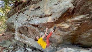 Coopers Rock Bouldering Herpetology 101 V9 [upl. by Eelyrehc]