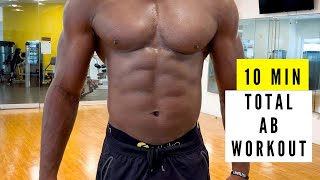 10 MIN TOTAL AB WORKOUT  No Equipment [upl. by Windy708]