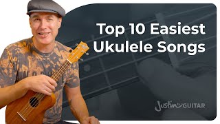 10 Easy Ukulele Songs  2 Chords amp 1 Finger [upl. by Drais580]