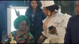 SEE REACTION MOMENT IYALAJE OODUA ampIYALOJA GENERAL TINUBU OJO MEET MARY OLUBORI WEDDING ANNIVERSARY [upl. by Cirderf]