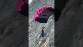 BASE jump Lauterbrunnen line twists [upl. by Hayne]