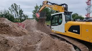 boden separieren mit liebherr918 und mischschaufel [upl. by Sacttler]