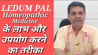 Ledum pal 30  ledum pal 200  ledum pal 1 m use in hindi  ledum pal homeopathic medicine in hindi [upl. by Aivad]