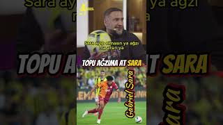 TOPU AĞZIMA AT SARAgabrielsara galatasaray okanburuk beşiktaş osimhen icardi youtubeshorts [upl. by Suaeddaht286]