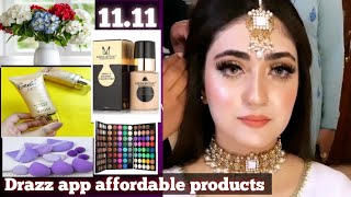 Makeupaffordable make up productsDrazz app unboxing productsbest karylon basereview [upl. by Annehs]