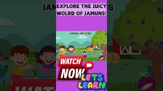 Jamun Jam A Purple Pleasure  Fun amp Educational Fruit Learning Video for Kids  Shorts [upl. by Notaes]