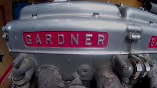 Classic Narrowboat Engine  Gardner 4LK 1956 start up [upl. by Aan]