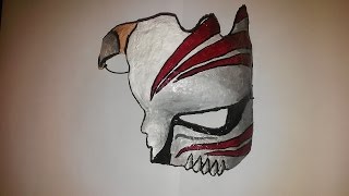 DIY Jak zrobić maskę z opaski gipsowejMask of gypsum bandIchigo Kurosaki Hollow Mask [upl. by Eynttirb]