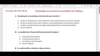 Préparation au concours du ministère de lintérieur MSO  Formation  06 79 07 46 53 [upl. by Wehtta]