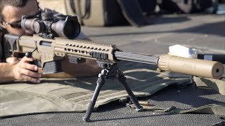 The Barrett MRAD In 338 Lapua Magnum Suppressed [upl. by Inaflahk402]