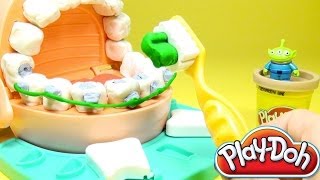 DibusYmas PlayDoh Doctor Drill N Fill Dentist Playset Playdo by Unboxingsurpriseegg [upl. by Oirretno362]