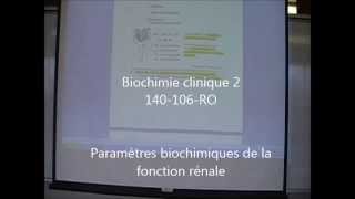 Paramètres biochimiques de la fonction rénale [upl. by Baugh745]