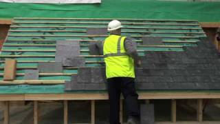 A video explaining the merits of hook fixing natural roofing slate [upl. by Anaehs]