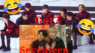 200105 Got7 react to Seventeen in Gda 2020 [upl. by Balduin972]