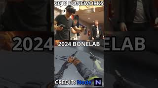 BONELAB 2024 VS BONEWORKS 2018 bonelab boneworks vr shorts [upl. by Eadmund]