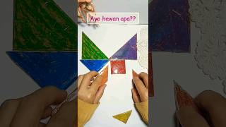 MAIN PUZZLE TANGRAM BENTUK KE10 puzzle tangram butterfly tebaktebakan puzzlegame main diy [upl. by Joub731]