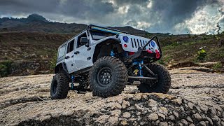 SCX10 II Clone  Rc Jeep Wrangler Rubicon 110  Rc Adventure Indonesia [upl. by Eatnoed]