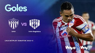 Junior vs Unión Magdalena goles  Liga BetPlay Dimayor 20232  Fecha 10 [upl. by Aliuqat]