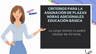 Criterios y Requisitos para la Asignación de Plazas de Horas Adicionales Educaión Basica 2024 [upl. by Shanleigh67]