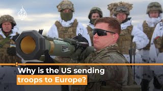 UkraineRussia Why is the US sending troops to Europe [upl. by Powell]