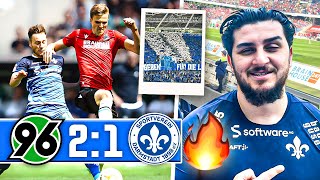 SPANNUNG in der MEISTERSCHAFT🔥Hannover 96  SV Darmstadt 98 21 Highlights 32 Spieltag Stadionvlog [upl. by Littlejohn]