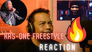 KRSOne  The Beginning Freestyle REACTION [upl. by Navnod19]