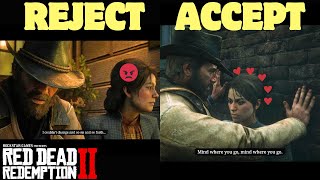 Accept vs Reject Marys request and go on a Date with her All choices  Red Dead Redemption 2 [upl. by Annovad]