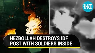 Hezbollah Wipes Out Israeli Post With Soldiers Inside Attack After IDF Bombings In Lebanon [upl. by Anelec]