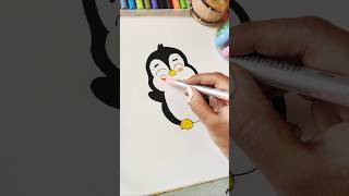 Cute penguin drawing ideas for children shorts [upl. by Irrab]