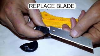 REPLACE BLADE IN SELF RETRACTABLE TRAP KNIFE [upl. by Netsrejk]