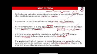 Lesson 7 Thermoregulation [upl. by Eilahtan]