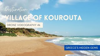 Kourouta Village Peloponnese  Drone Videography 4K [upl. by Notsag]