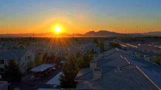 Sunrise Time Lapse HD Video 1080p Footage Views of Rising Sun over a City with Houses and Traffic [upl. by Restivo]