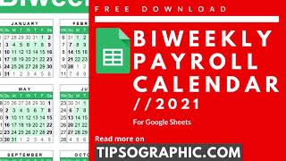 Google Sheets 2021 Biweekly Payroll Calendar Template ► Free Download [upl. by Ophelia561]