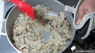 🔥Arroz con Champiñones ¿Como se Hace ✔Receta fácil [upl. by Emelyne95]