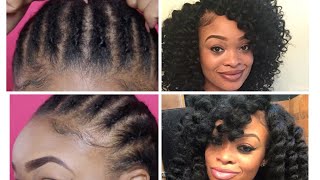 My Braiding Patterns For my Crochet Braid Hairstyles [upl. by Ahsinyt]