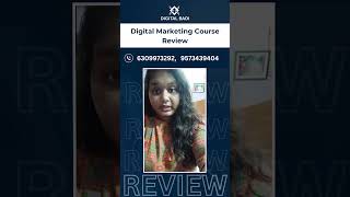 Digital Marketing Course in Telugu  Review by Ashritha [upl. by Eireva567]