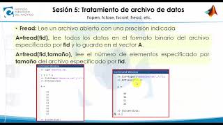 1 Fopen Fclose Fscanf Fread etc Tratamiento de archivos  Matlab [upl. by Eessac341]