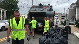 EZ Disposal McNeilus XC on a Mack LR in Waltham [upl. by Noman258]