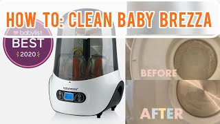 HOW TO Clean Baby Brezza Bottle Sterilizer in 10 Minutes [upl. by Inek108]