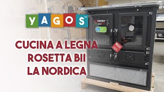 Stufa a legna con forno Rosetta BII La Nordica video vetrina recensione yagosit [upl. by Esmerelda707]