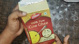 Ghee Unboxing Dabur Cow Ghee Unboxing [upl. by Eidur]