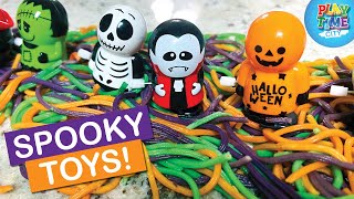 Halloween Toys Hiding in Halloween Spaghetti  Hide and SEEEKKKK [upl. by Frederique]