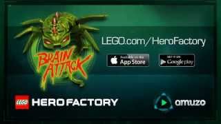 LEGO Hero Factory Brain Attack Game Trailer [upl. by Atnoid]